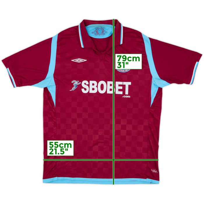 2009-10 West Ham Home Shirt - 5/10 - (XL)