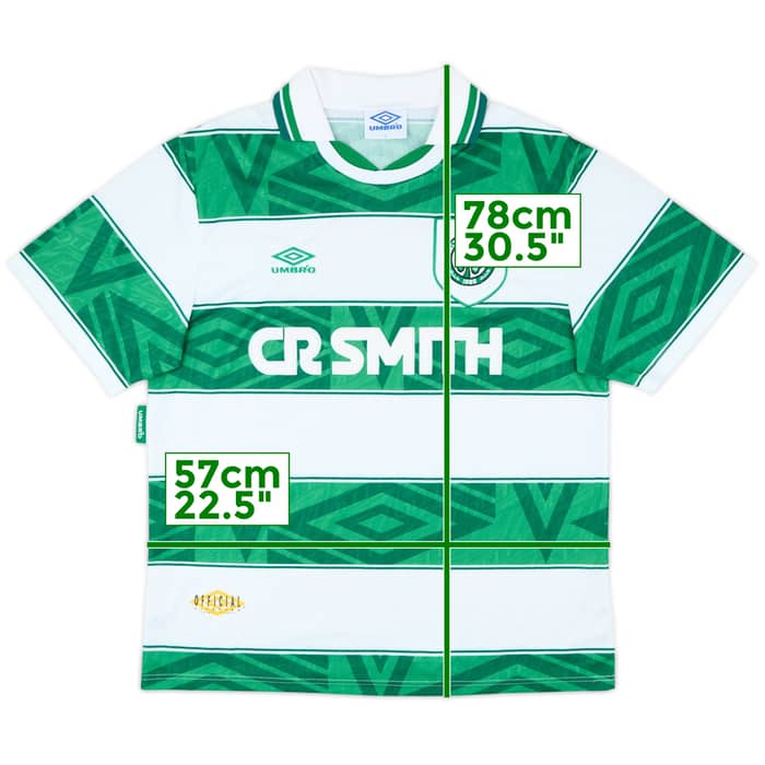 1993-95 Celtic Home Shirt - 8/10 - (L)