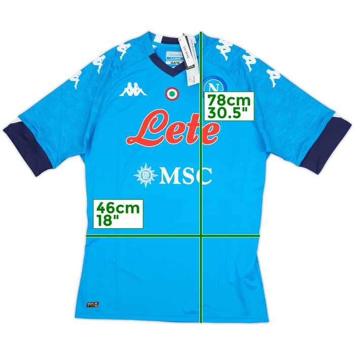 2020-21 Napoli Authentic Home Shirt (XL)