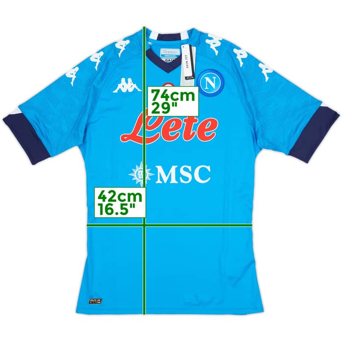 2020-21 Napoli Authentic Home Shirt (M)