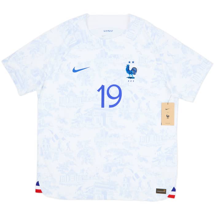 2022-23 France Authentic Away Shirt Benzema #19 (XL)