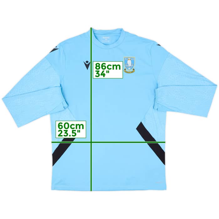 2021-22 Sheffield Wednesday Macron 1/4 Zip Drill Top - 8/10 - (3XL)
