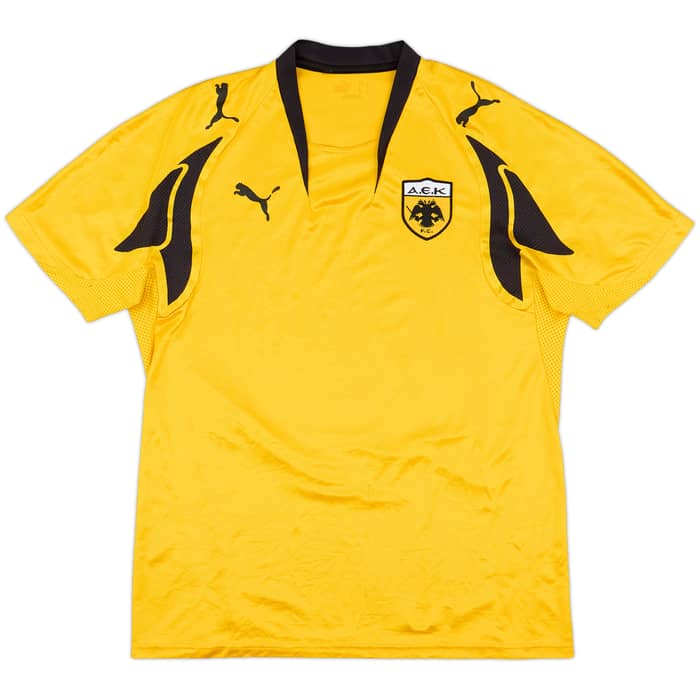 2007-08 AEK Athens Home Shirt Rivaldo #10 - 5/10 - (L)