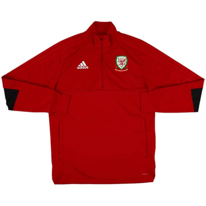 2017-18 Wales adidas 1/4 Zip Drill Top - 8/10 - (M)