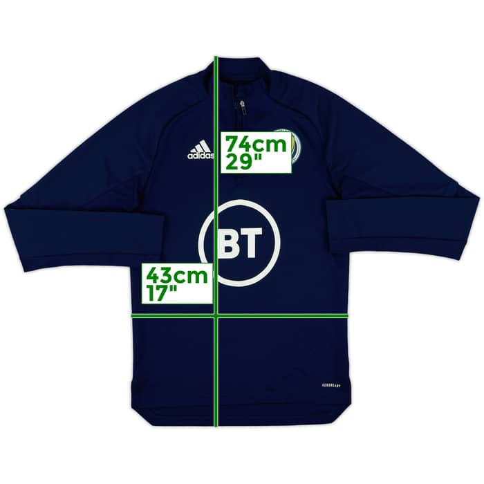 2020-21 Scotland adidas 1/4 Zip Drill Top - 3/10 - (XS)