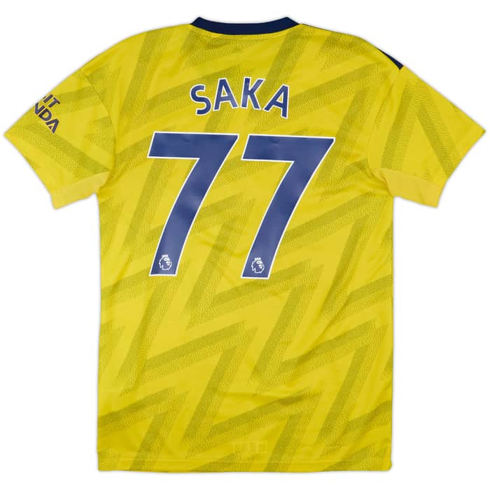 2019-20 Arsenal Away Shirt Saka #77 - 9/10 - (S)