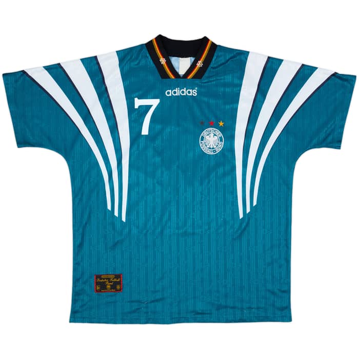 1996-98 Germany Away Shirt Moller #7 - 8/10 - (XL)