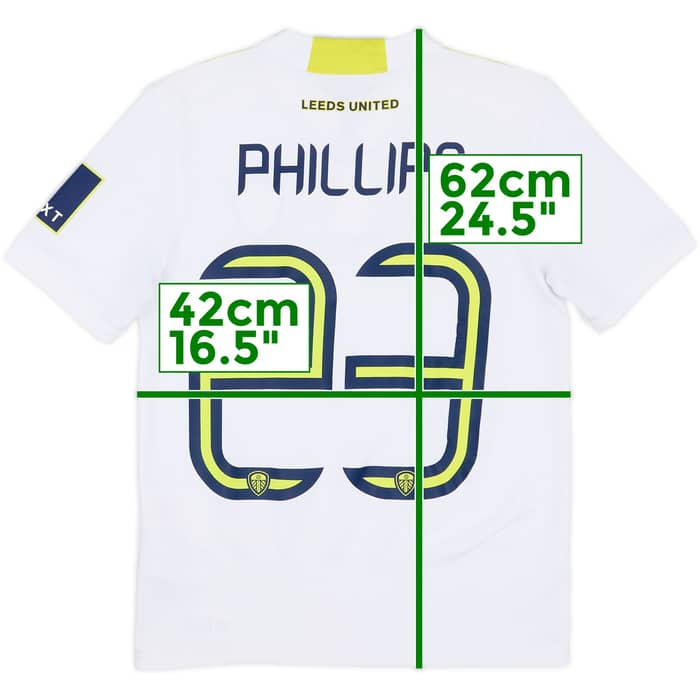 2021-22 Leeds United Home Shirt Phillips #23 - 7/10 - (M.Boys)