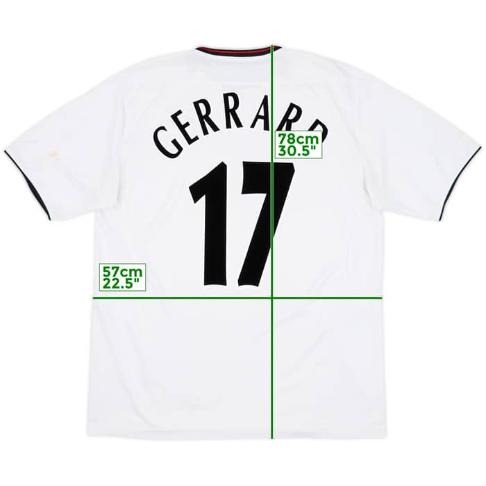 2003-04 Liverpool Away Shirt Gerrard #17 - 5/10 - (L)