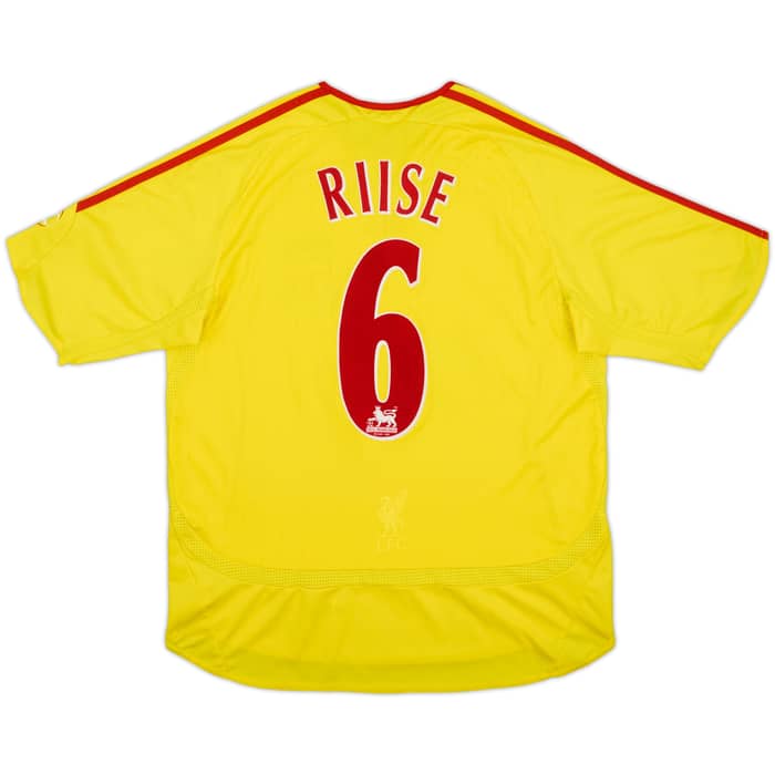 2006-07 Liverpool Away Shirt Riise #6 - 7/10 - (L.Boys)