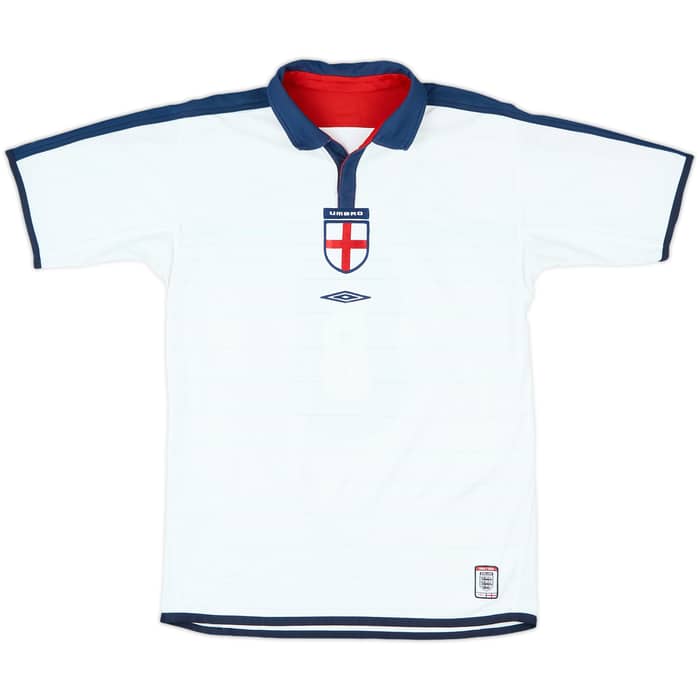 2003-05 England Home Shirt Scholes #8 - 5/10 - (S)