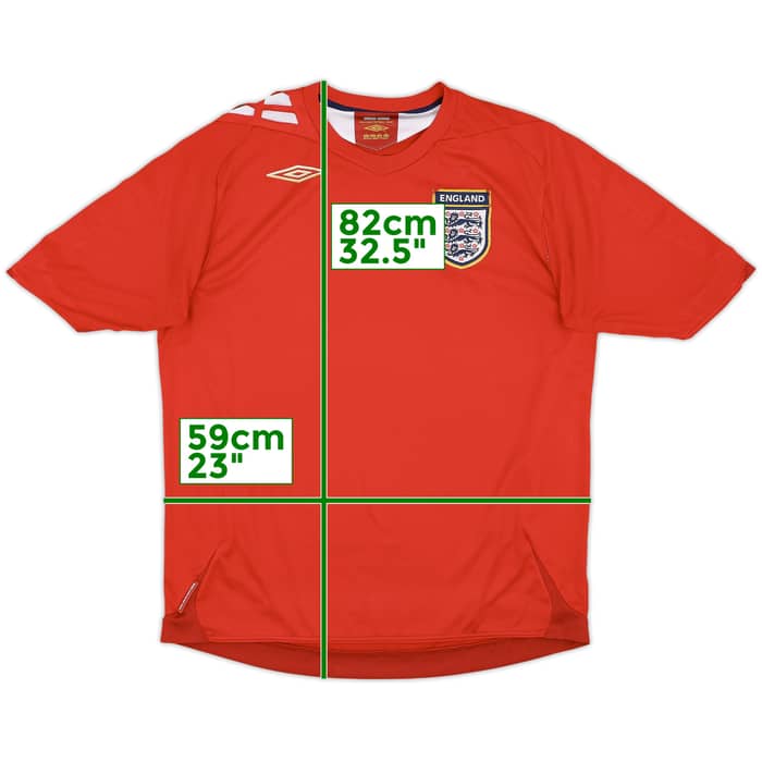 2006-08 England Away Shirt - 5/10 - (L)
