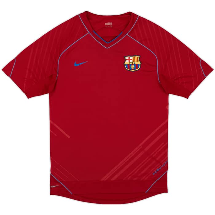 2007-08 Barcelona Nike Training Shirt - 8/10 - (XL.Boys)