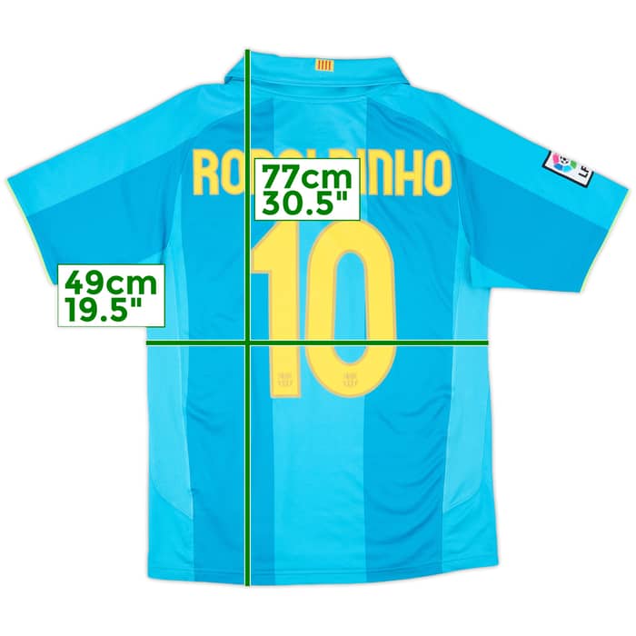 2007-09 Barcelona Away Shirt Ronaldinho #10 - 6/10 - (S)