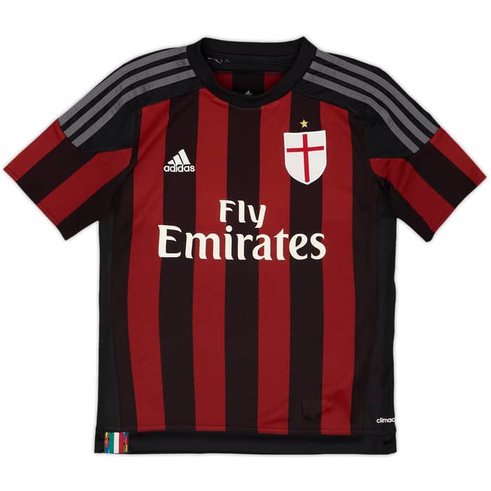 2015-16 AC Milan Home Shirt Montolivo #18 - 5/10 - (M.Boys)