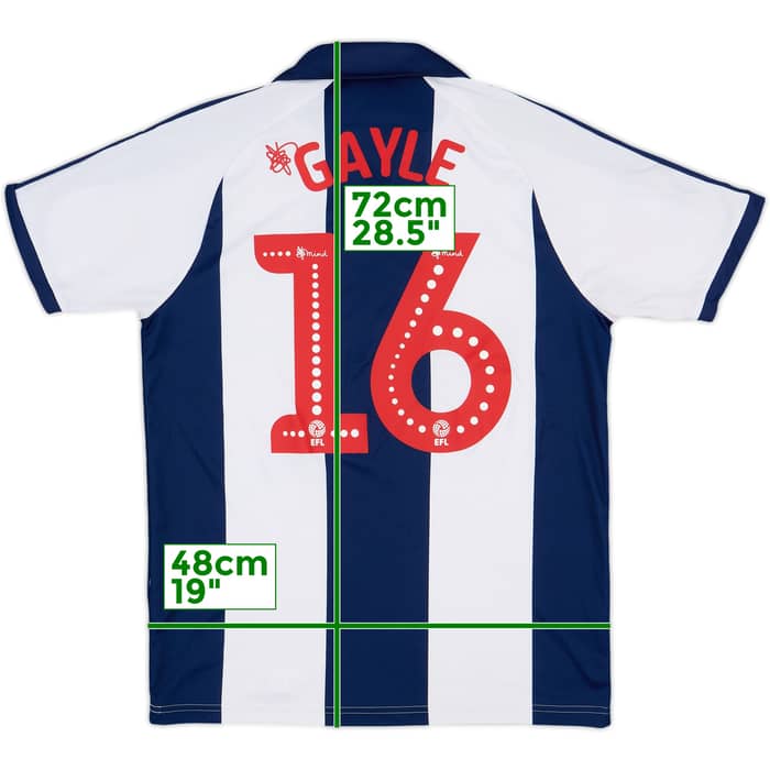2018-19 West Brom Home Shirt Gayle #16 - 5/10 - (M)
