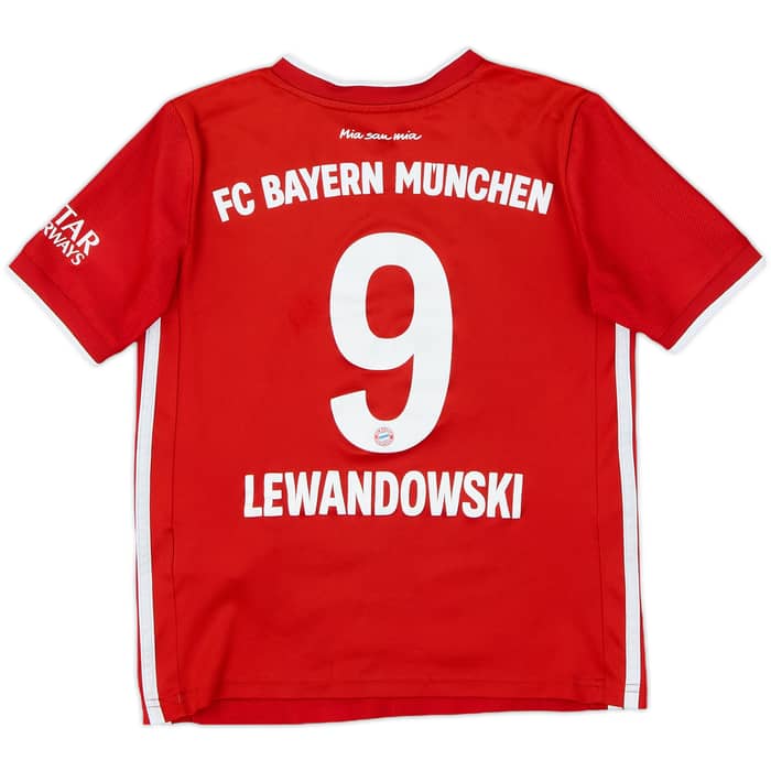 2020-21 Bayern Munich Home Shirt Lewandowski #9 - 5/10 - (S.Boys)