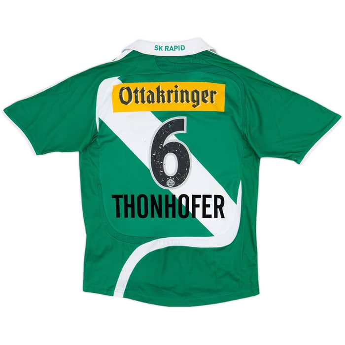 2007-09 Rapid Vienna Home Shirt Thonhofer #6 - 4/10 - (L.Boys)