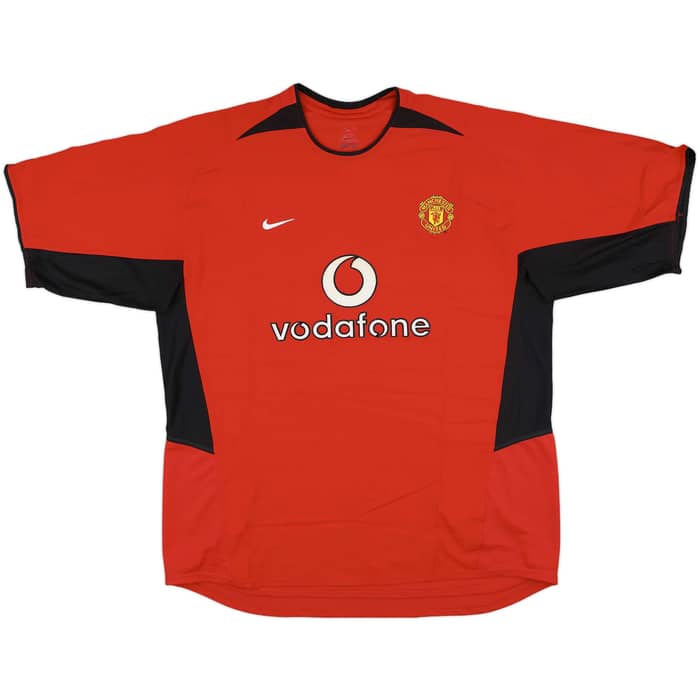 2002-04 Manchester United Home Shirt Scholes #18 - 9/10 - (XXL)