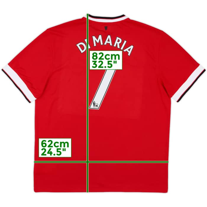 2014-15 Manchester United Home Shirt Di Maria #7 - 9/10 - (XL)