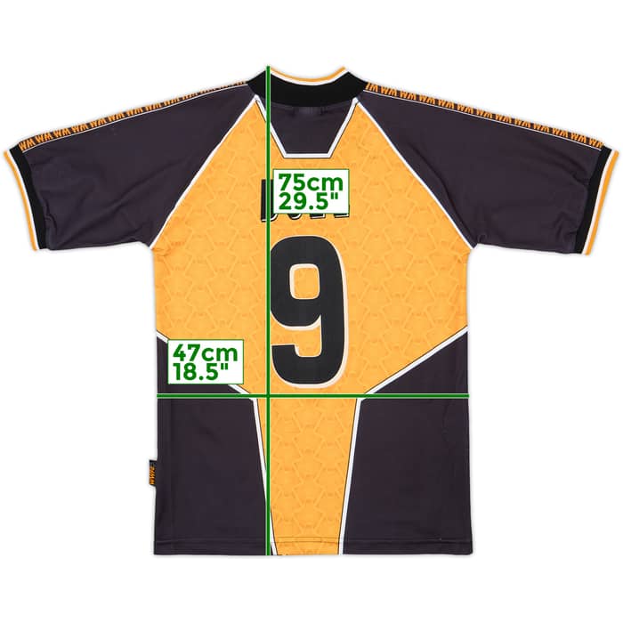 1996-98 Wolves Home Shirt Bull #9 - 9/10 - (S)