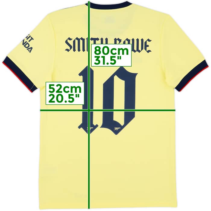 2021-22 Arsenal Away Shirt Smith Rowe #10 - 9/10 - (M)