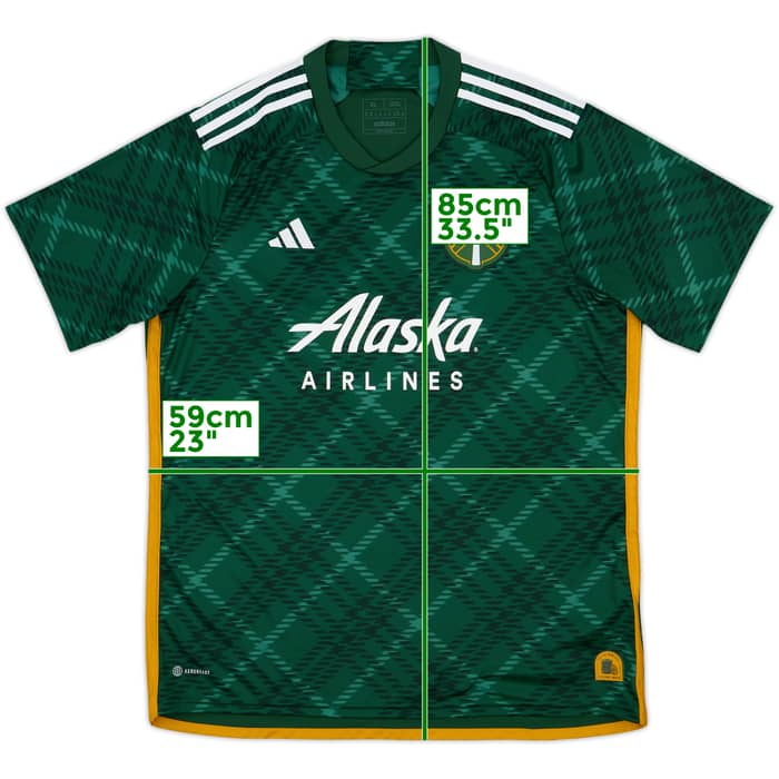 2023-24 Portland Timbers Home Shirt - 8/10 - (XL)