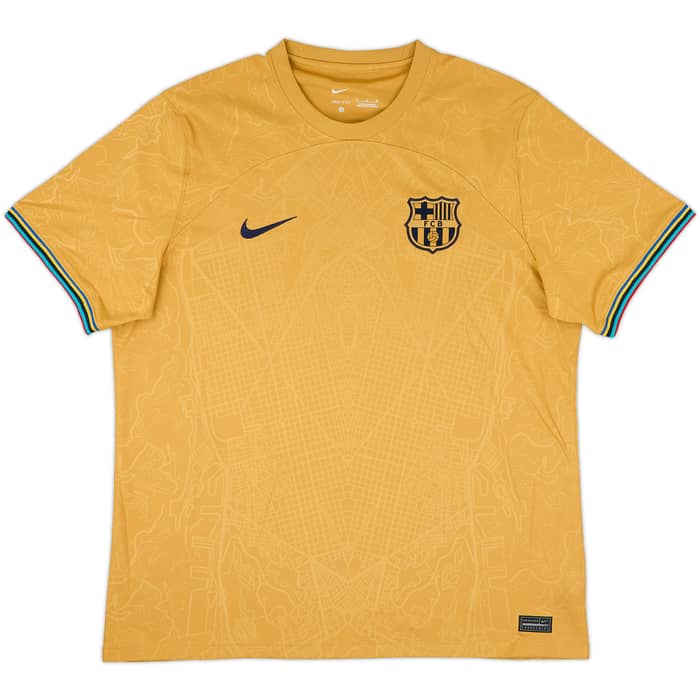 2022-23 Barcelona Away Shirt Lewandowski #9 - 9/10 - (XL)