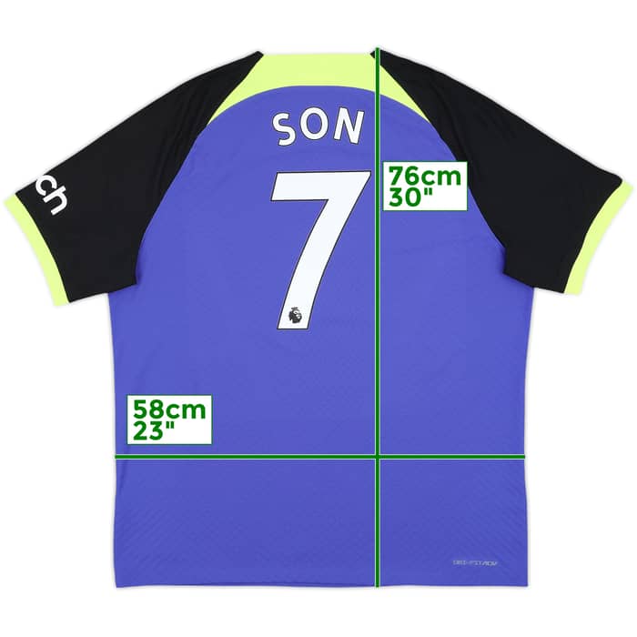 2022-23 Tottenham Authentic Away Shirt Son #7 - 10/10 - (XL)