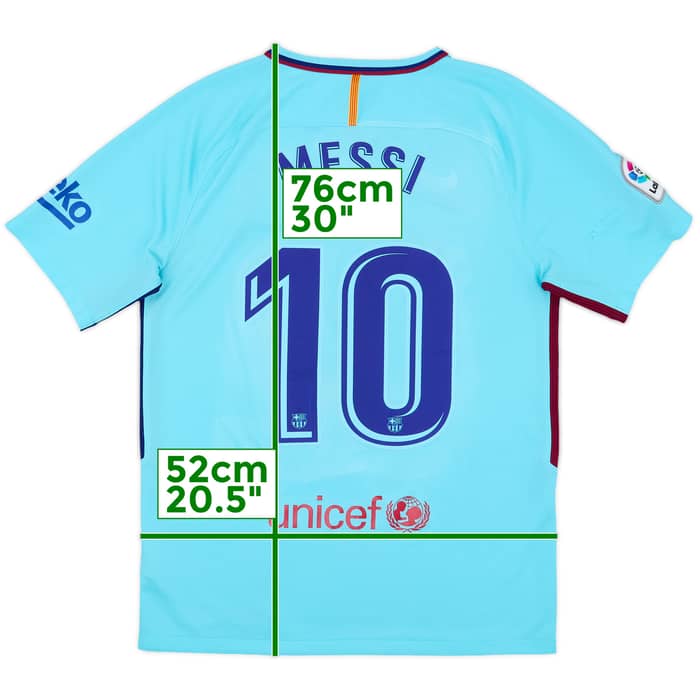 2017-18 Barcelona Away Shirt Messi #10 - 8/10 - (M)