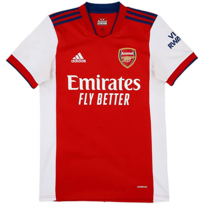 2021-22 Arsenal Home Shirt Odegaard #8 - 9/10 - (S)