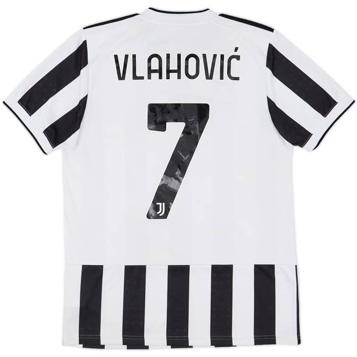 2021-22 Juventus Home Shirt Vlahovic #7 - 5/10 - (M)