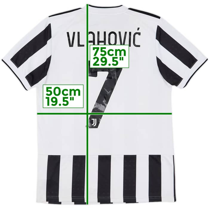 2021-22 Juventus Home Shirt Vlahovic #7 - 5/10 - (M)