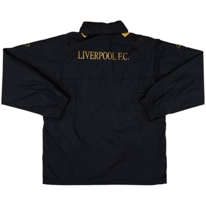 2005-06 Liverpool Reebok 1/4 Zip Hooded Rain Jacket - 6/10 - (M)