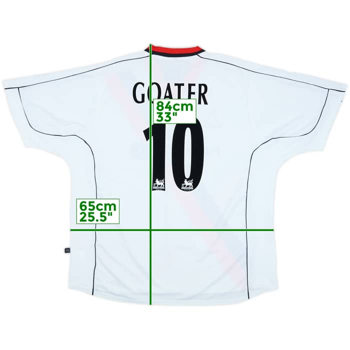 2002-03 Manchester City Away Shirt Goater #10 (XXL)