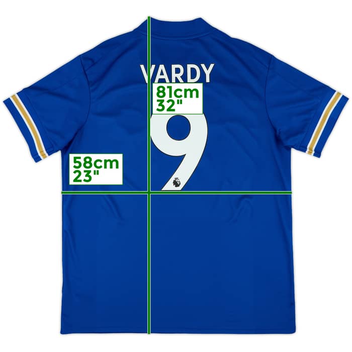 2020-21 Leicester Home Shirt Vardy #9 - 10/10 - (XL)