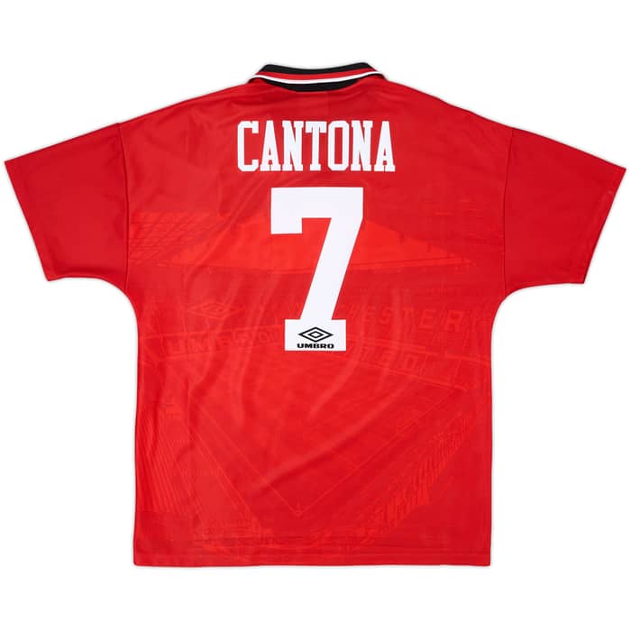 1994-96 Manchester United Home Shirt Cantona #7 - 9/10 - (L)