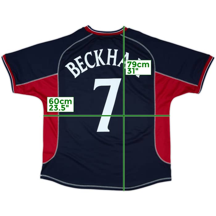 2000-01 Manchester United Third Shirt Beckham #7 - 8/10 - (XL)