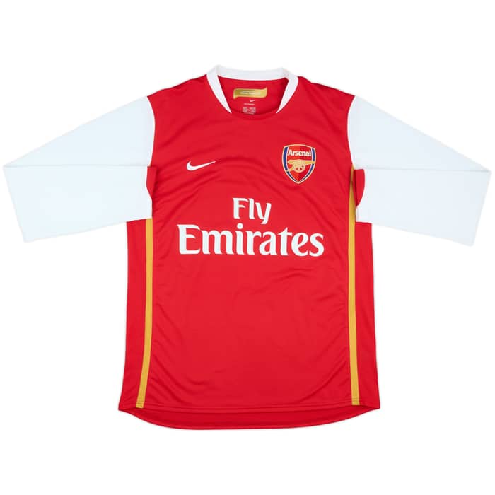2006-08 Arsenal Home L/S Shirt Fabregas #4 - 6/10 - (M)