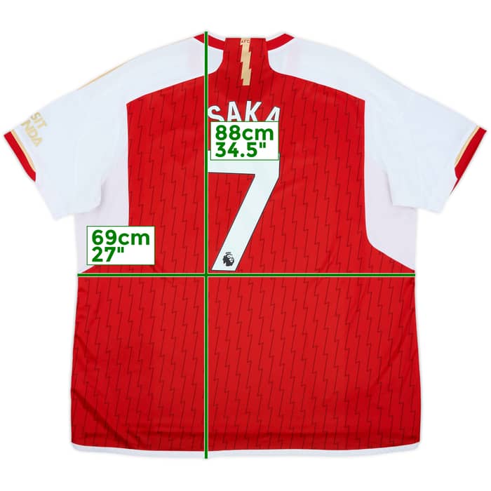 2023-24 Arsenal Home Shirt Saka #7 - 9/10 - (3XL)