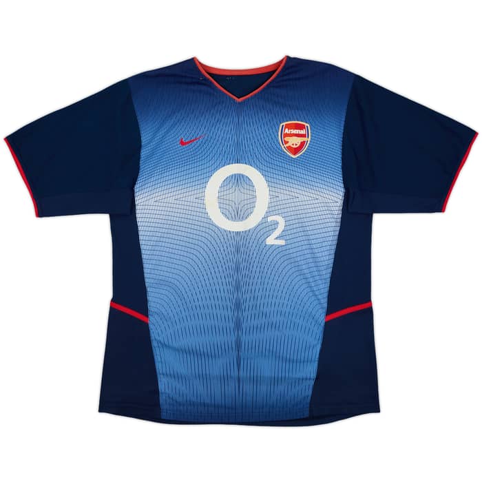 2002-04 Arsenal Away Shirt Bergkamp #10 - 8/10 - (M)