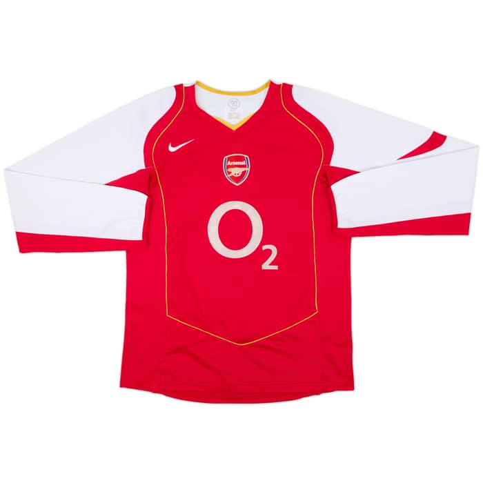 2004-05 Arsenal Home L/S Shirt Henry #14 - 7/10 - (L)