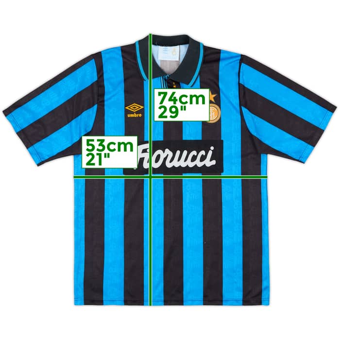 1992-94 Inter Milan Home Shirt - 8/10 - (L)