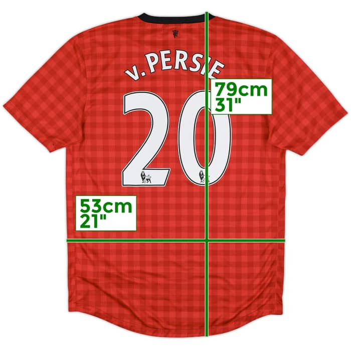 2012-13 Manchester United Home Shirt v.Persie #20 - 7/10 - (M)