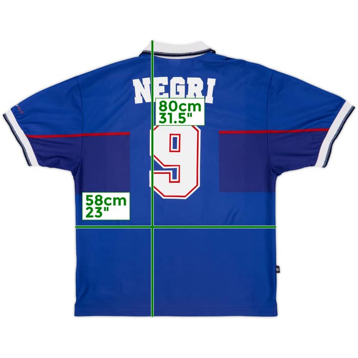 1997-99 Rangers Home Shirt Negri #9 - 9/10 - (XL)