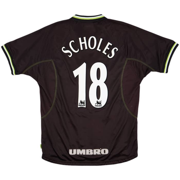 1998-99 Manchester United Third Shirt Scholes #18 - 7/10 - (L)