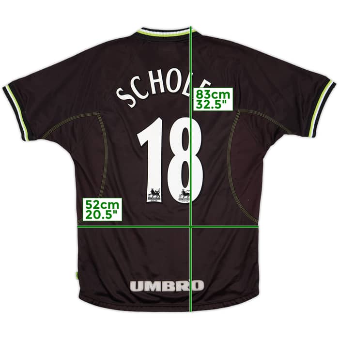1998-99 Manchester United Third Shirt Scholes #18 - 7/10 - (L)