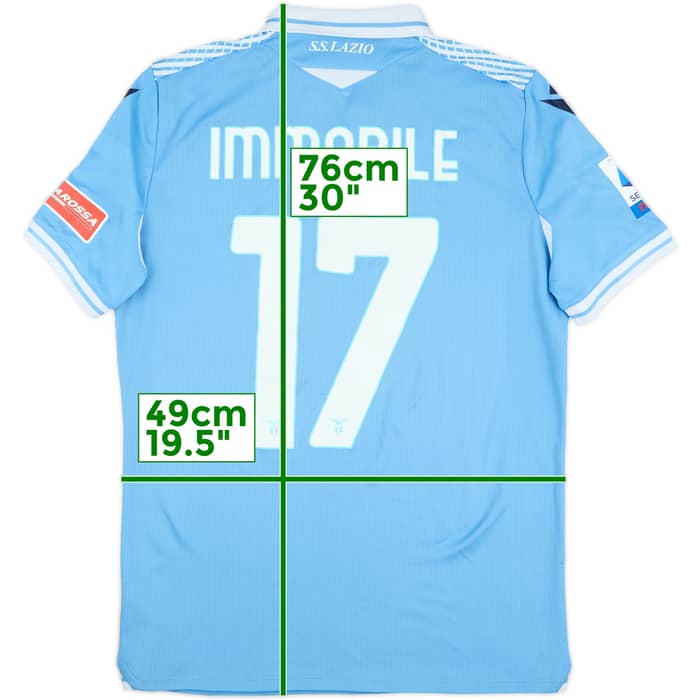 2020-21 Lazio Home Shirt Immobile #17 - 6/10 - (M)