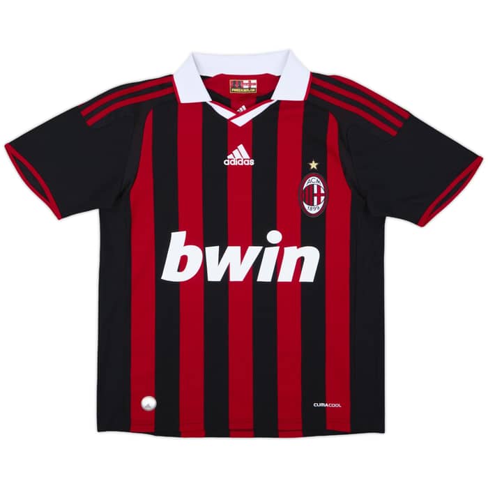 2009-10 AC Milan Home Shirt Pato #7 - 7/10 - (L.Boys)