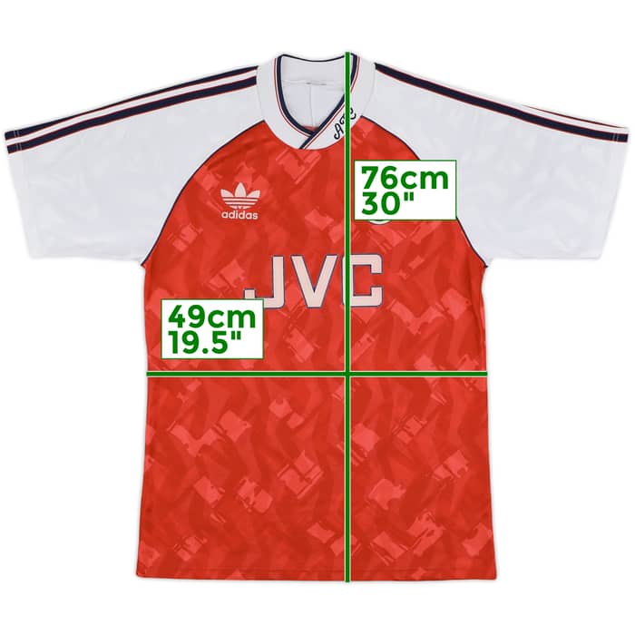 1990-92 Arsenal Home Shirt - 8/10 - (M)